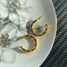 欧美跨境小众个性耳钉时尚简约耳环高级感轻奢925银饰品男女同款