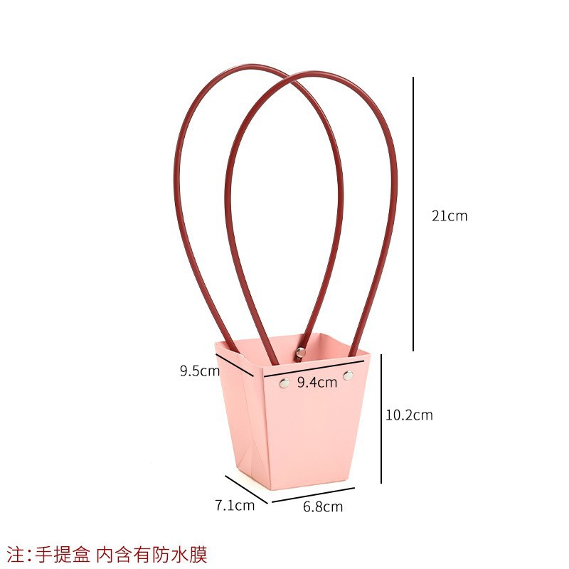 Bolso especial transfronterizo para flores, descuento al por mayor, bolsa trapezoidal de papel kraft impermeable, bolsa de embalaje de regalo, bolsa de ramo