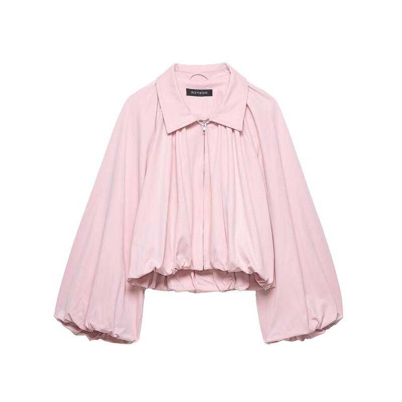 Taop&Za Spring and Summer New Women's Casual Style Fashionable Balloon Sleeve Bomber Jacket 4344169