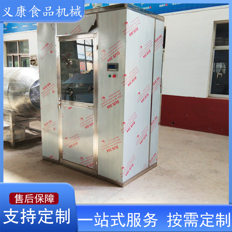 医院通道自动门风淋室全自动风淋室 304不锈钢双人双吹风淋室