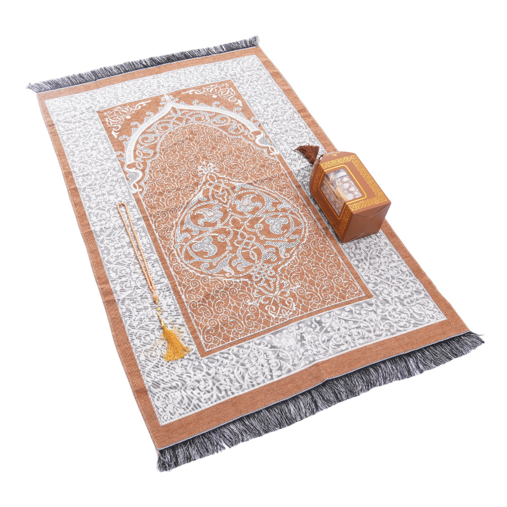 Brown rosary, gift box