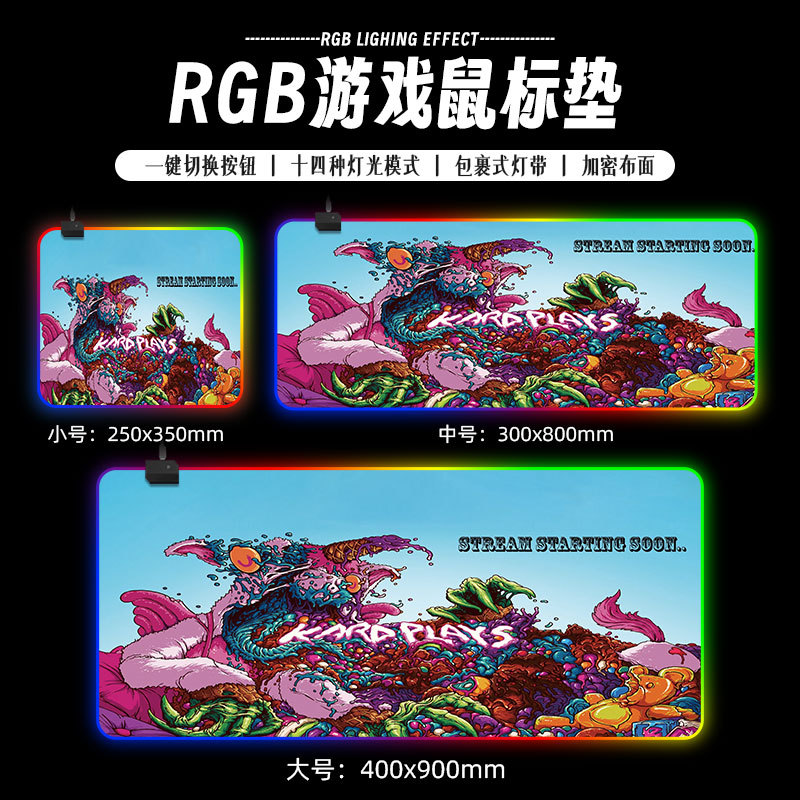 Alfombrilla de Ratón RGB – Mouse Pad Gamer con Memoria de Apagado