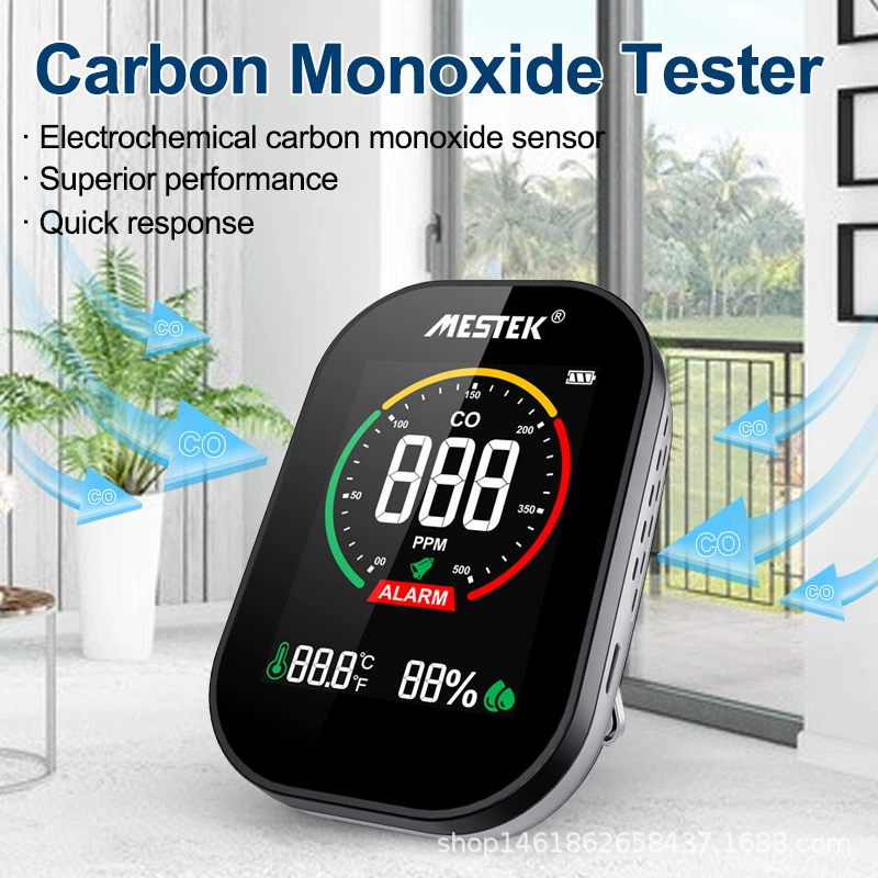 Детектор окиси углерода Тест на температуру и влажность Качество воздуха Инфракрасный Детектор Портативный CO Внутреннего Детектор