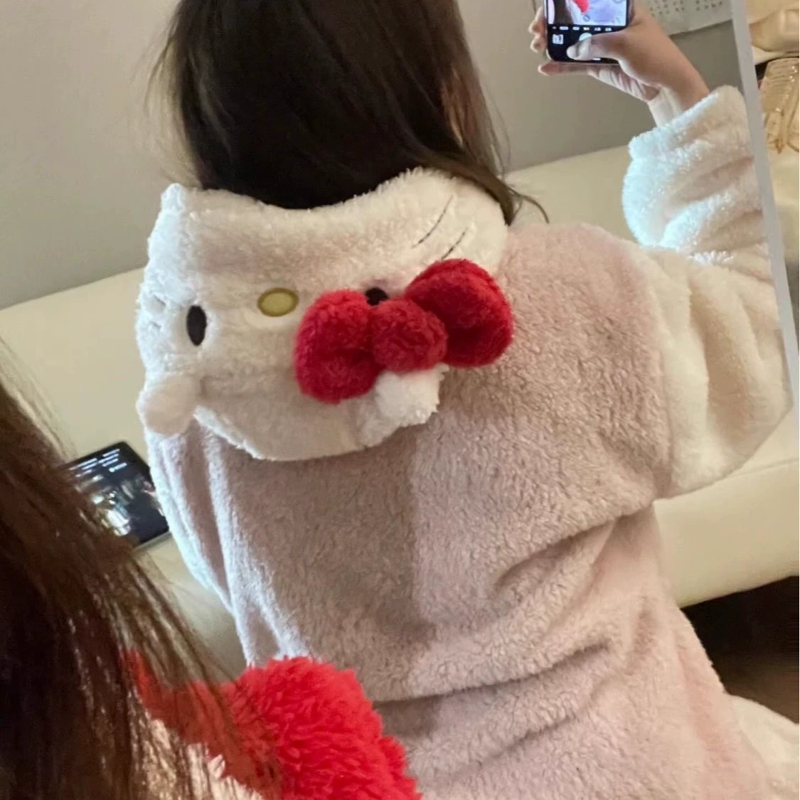 Королевский бархатный зимний пижамный комплект, милый теплый юбка для мужчин и женщин, интернет-знаменитость, повышенная толщина