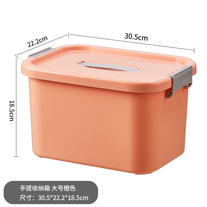 대형 오렌지 휴대용 보관함