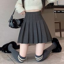 秋冬毛呢百褶裙女短裙2025新款高腰显瘦时尚配毛衣的冬季半身裙潮