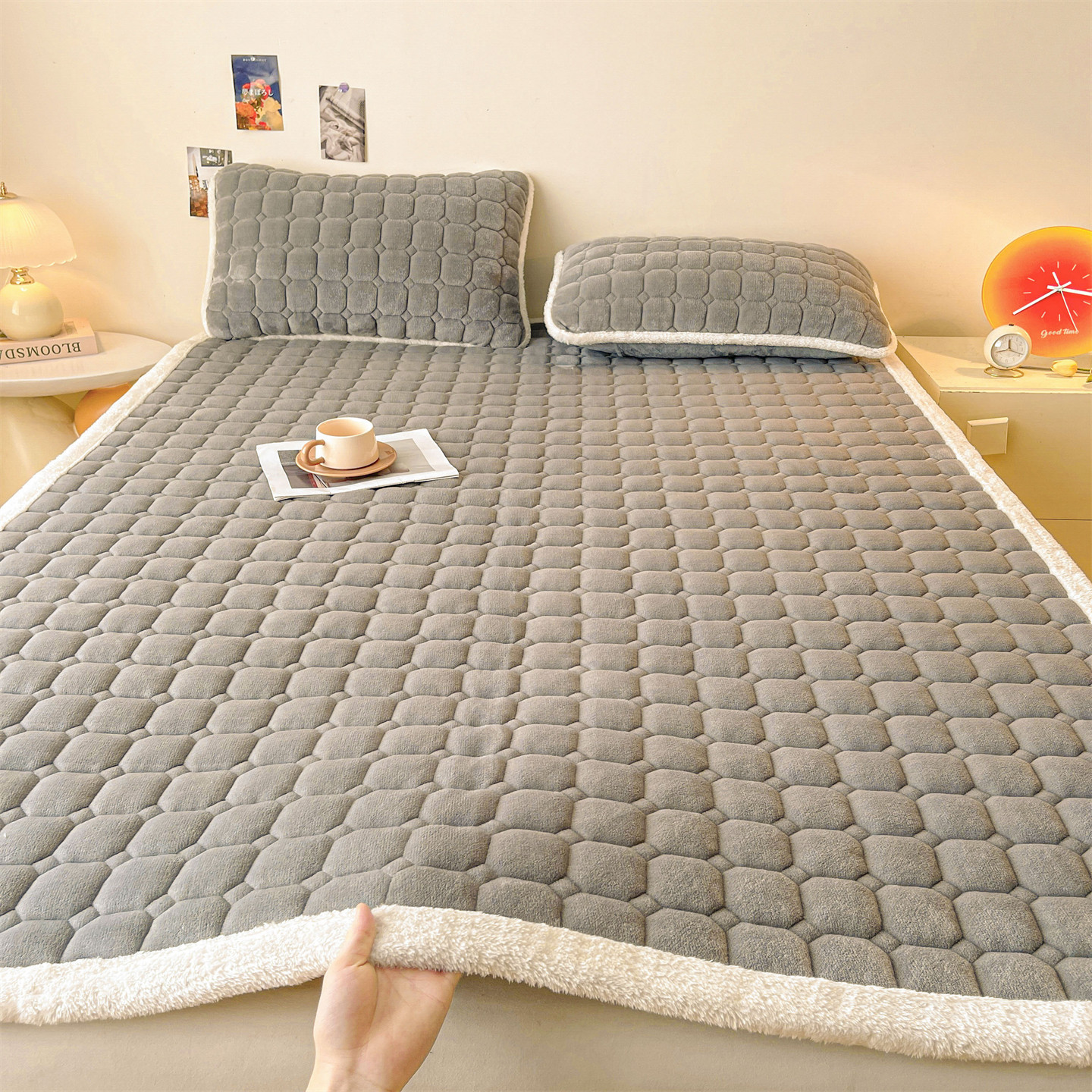 스페이스 그레이 [미끄럼 방지, 정전기 방지, 축열 및 보온]