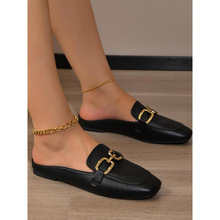 L 56162 Metal buckle slide sandals ������۰�ͷ��Ь�羳
