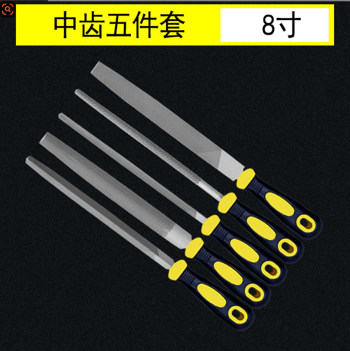 锉刀木工金属打磨工具中齿钳工6-12寸平扁圆锉三角锉刀高碳钢锉刀|undefined