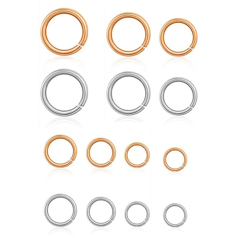 3-14mm Jewelry Open Ring Connection Material Iron Circle DIY Accessories Iron Ring Small Ring Closed Ring Spot Wholesale