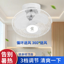 建康牌16寸楼顶扇壁控吸顶扇360摇头风扇学校宿舍工程电风扇批发