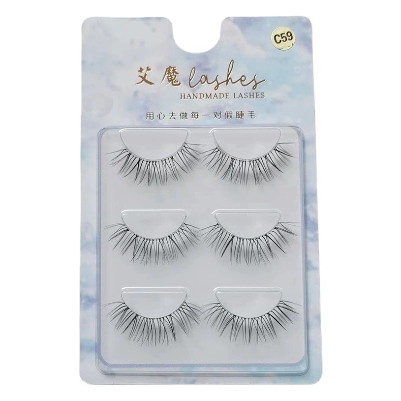 Ай Мо накладные ресницы натуральное моделирование густого тонкого стебля мягкий прозрачный стебель