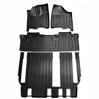 Suitable for 13-20 Toyota Sienna Sienna 8-Seat Car Floor Mats, Special Car Floor Mats, Tpe Floor Mats (Modelə uyğun ayaqaltı) - 2013-2020-toyota-sienna-sienna-8-seat-version-left-hand-drive-floor-mats