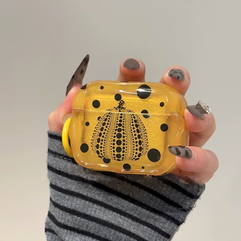 Yayoi Kusama's Pumpkin Is Suitable for AirPods Pro 3Rd Generation Bluetooth Protective Case, 2Nd Generation Apple 4Th and 5Th Generation Earphone Cases