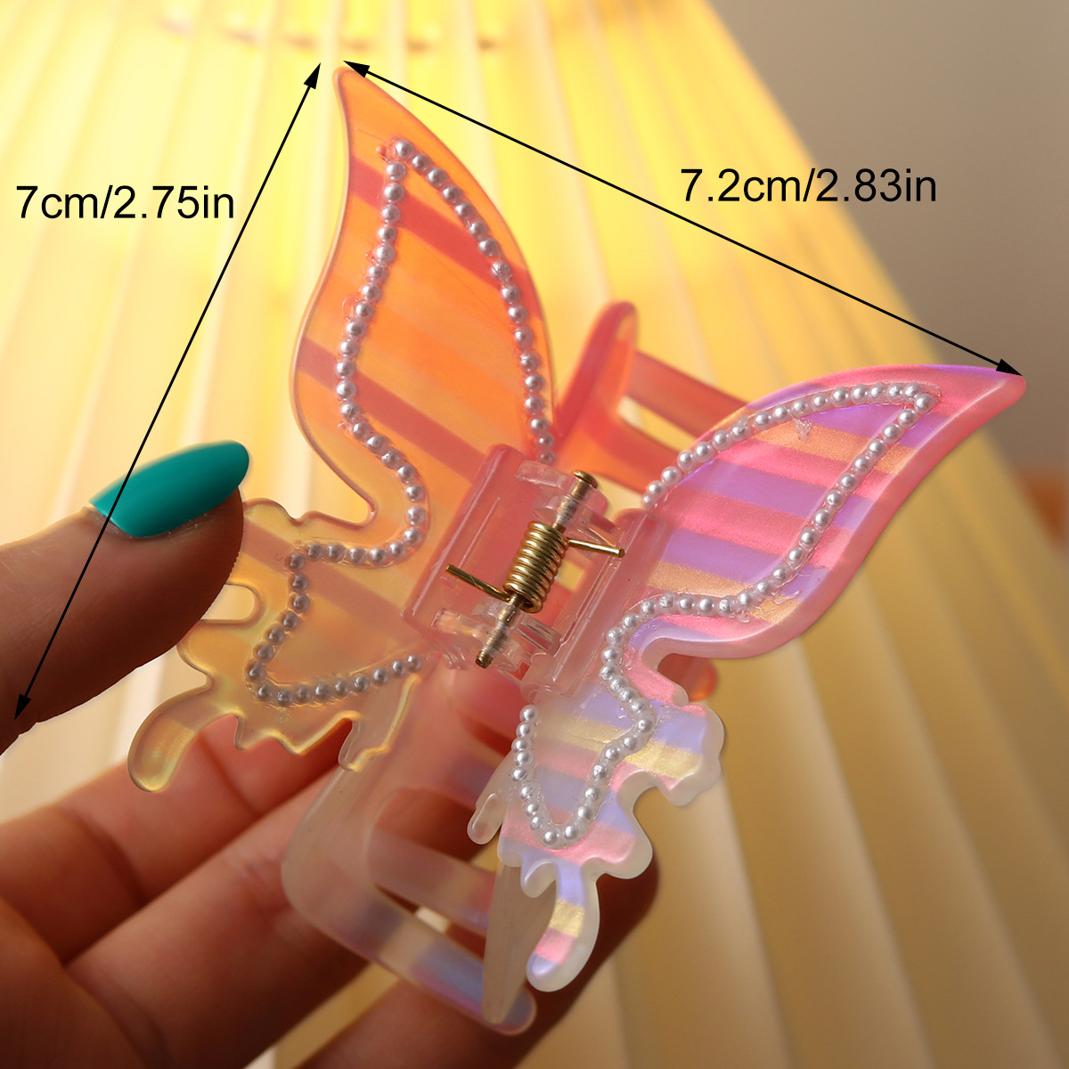 Women's Sweet Butterfly Acetic Acid Sheets Hair Claws display picture 2