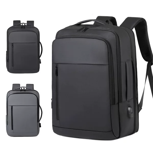 Cross-Border Supply Business Backpack USB Charging Men's Computer Backpack School Bag Business Casual Expandable Backpack