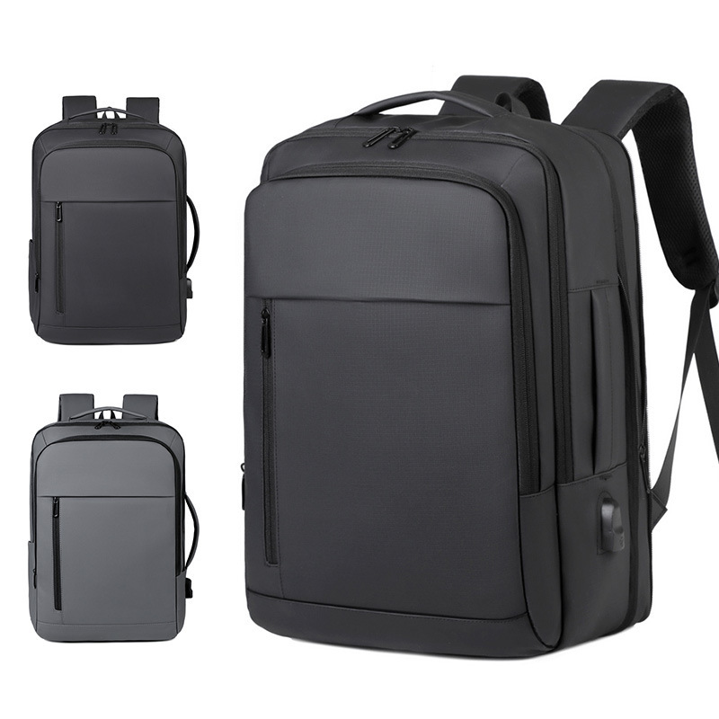 Cross-Border Supply Business Backpack USB Charging Men's Computer Backpack School Bag Business Casual Expandable Backpack