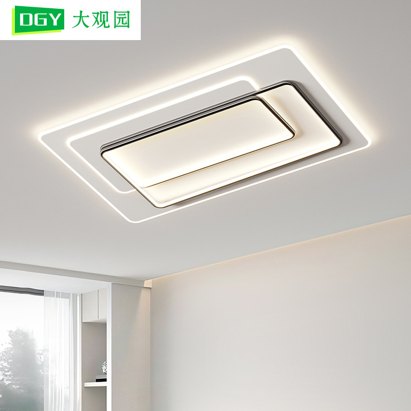 Gran vista jardín de protección de ojos de espectro completo lámpara de dormitorio simple lámpara de sala de estar moderna lámpara principal de vestíbulo 448L lámpara de casa completa