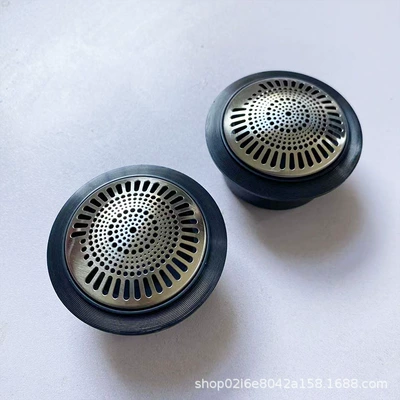 Tweeter Grille Audio Modification: Car horn/tweeter - black-stainless-steel-silver-mesh
