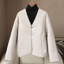 少量服饰2026春季内含石墨烯蝙蝠型保暖上衣90白鹅绒羽绒服外套女