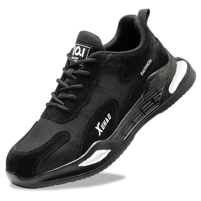 跨境厂家直销劳保鞋男防砸防刺透气安全工作鞋轻便防滑轻便透气