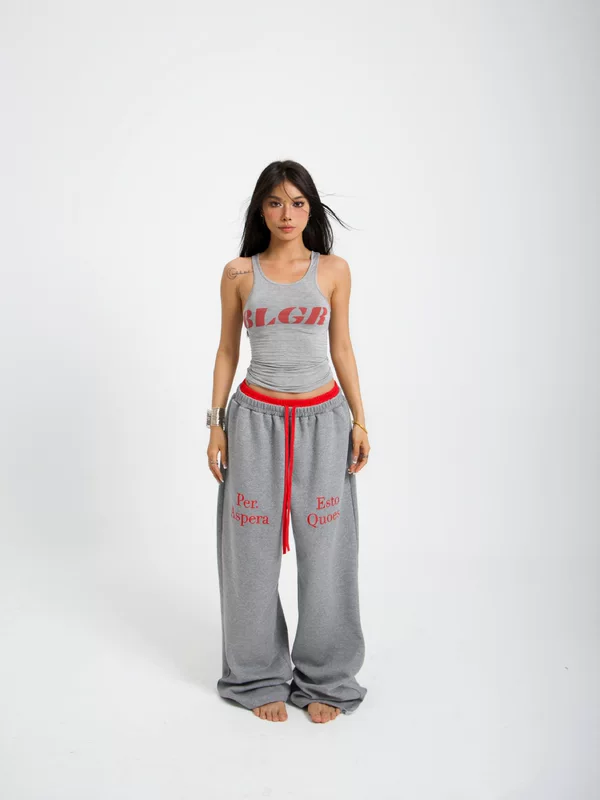 Спортивные штаны oversize, осенний стиль, серые, размер XXL