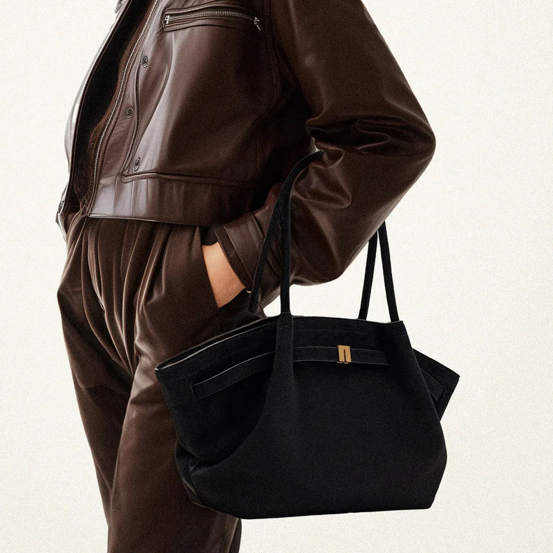 Jw Same Style Dumpling Bag Suede Shoulder Underarm Bag Niche Design Handbag Tote Bag Commuter Wear Crossbody Bag