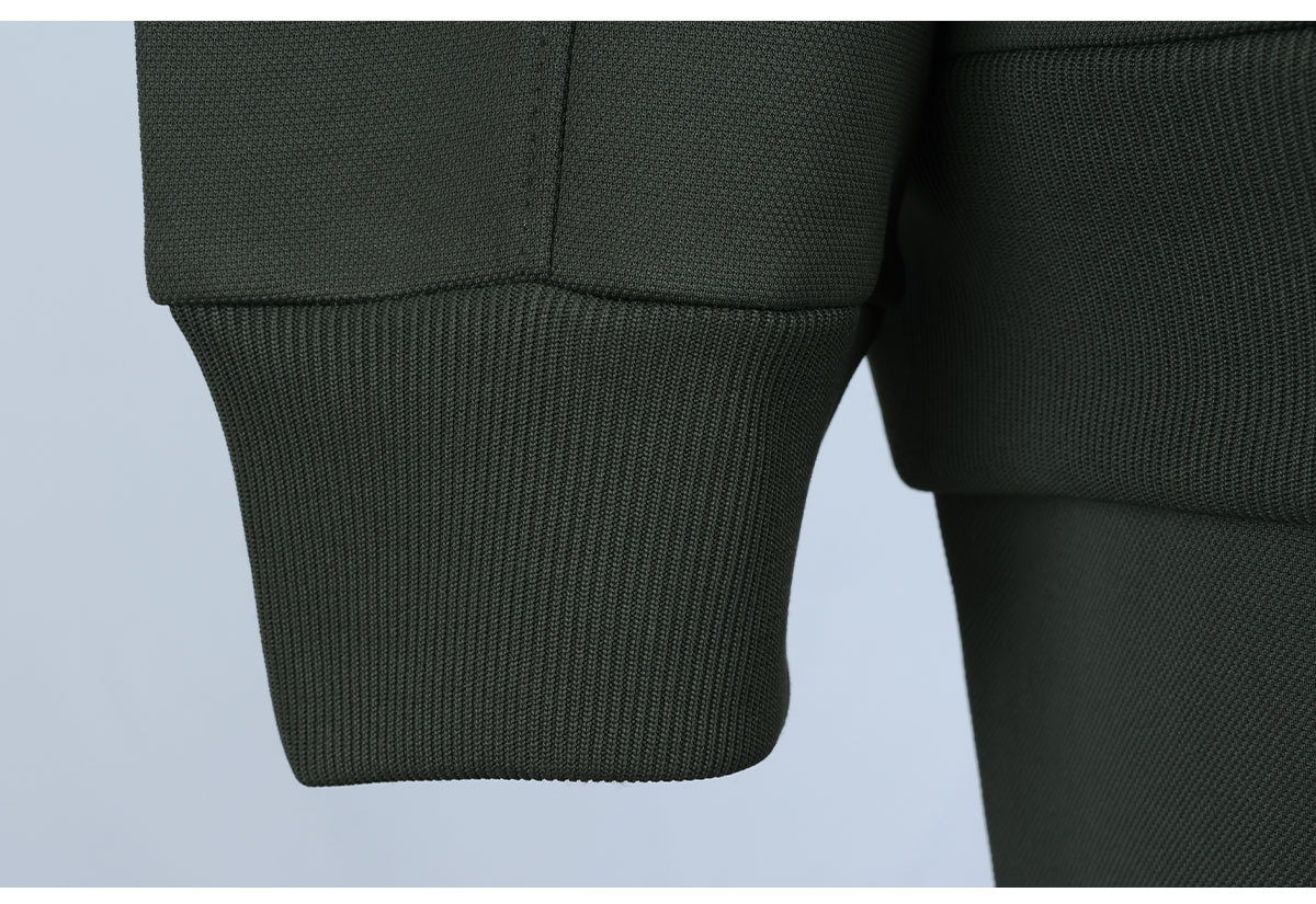 Men's Long Sleeve Fitness Set Olive Green Spring Autumn Sportswear_voghion.com