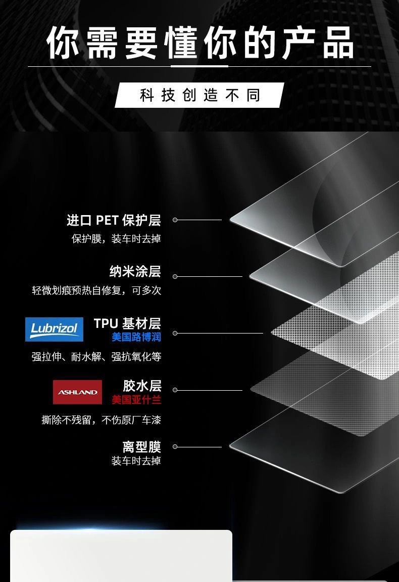 TPU Car Paint Protection Film, Lubrizol Material