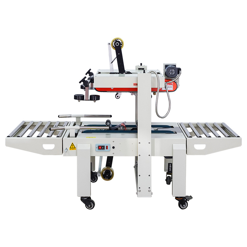 Dingye FXA6050S máquina de sellado de cajas de accionamiento de arriba y abajo máquina de sellado semiautomática máquina de sellado de cajas precio del fabricante