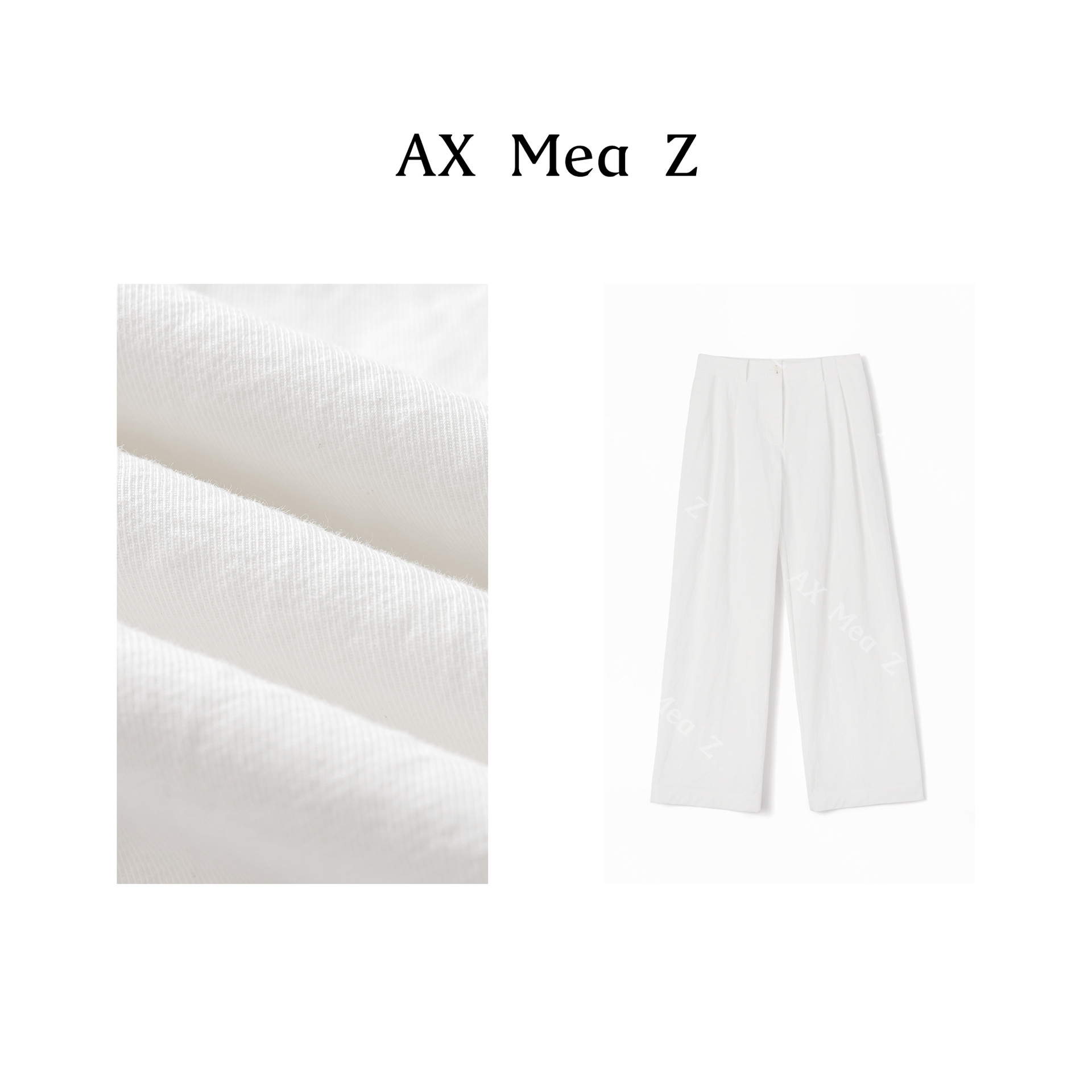 AX MEA Z-캐주얼 한 앞 가슴 넓은 다리 캐주얼 바지 AX2061S (특별 가격은 환불되지 않음)