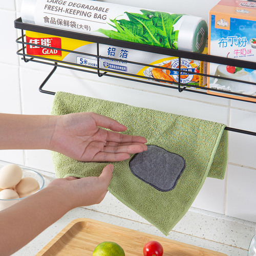 Wall-mounted kitchen spice rack without drilling bathroom wall shelf organizer multifunctional bathroom accessories towel storage rack