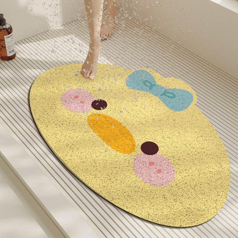 Cartoon Hollow-Out Shower Mat, Cute Pvc Dust-Removing Door Mat, Frog Floor Mat, Custom Children's Roller Skating Training Carpet Cartoon Hollow-Out Shower Mat, Cute Pvc Dust-Removing Door Mat, Frog Floor Mat, Custom Children's Roller Skating Training Carpet