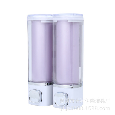 Manufactor fashion Novel hotel hotel kitchen Wall Manual Pressing Double head Soap dispenser AH-58