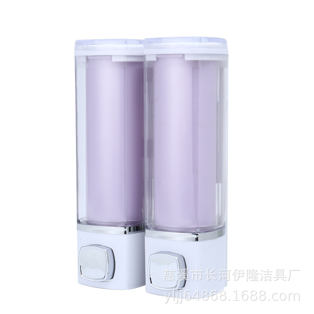 Manufactor fashion Novel hotel hotel kitchen Wall Manual Pressing Double head Soap dispenser AH-58