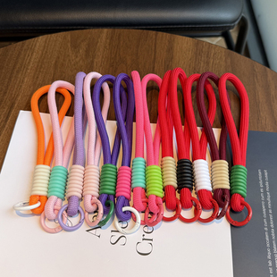 Short portable rope mobile phone lanyard rubber ring multi-functional key chain hanging chain protective case hanging rope creative mobile phone chain rope