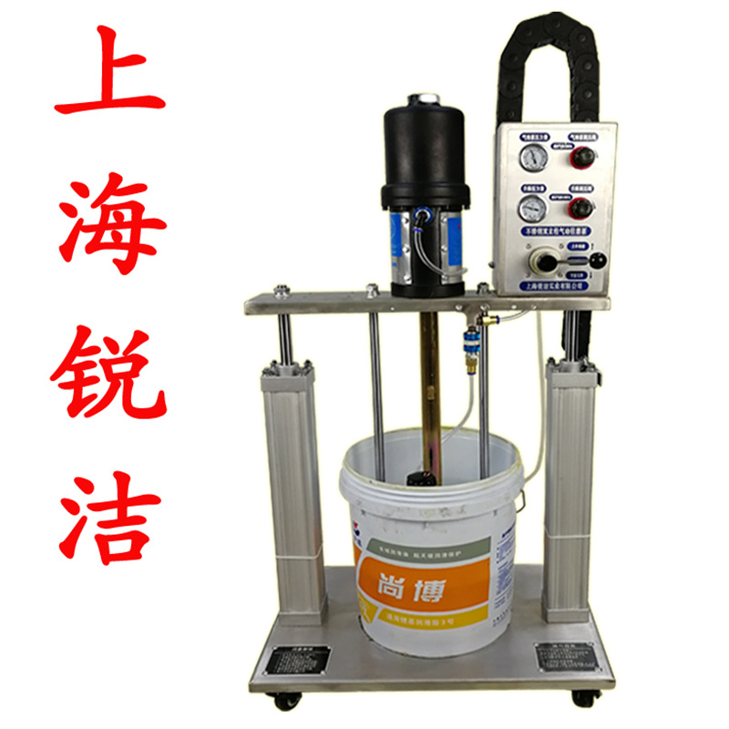 不锈钢双立柱注脂机 RJ-108C45-20L 举升压盘泵架 工业气动油脂泵