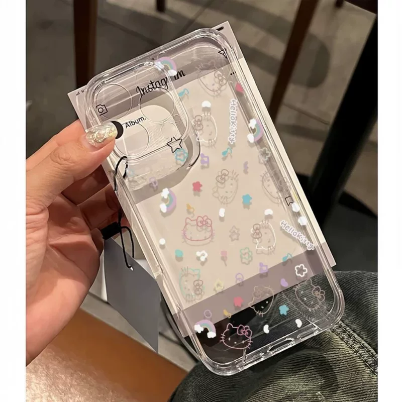 Телефонный чехол Hello kitty, apple, rainbow совместимый, космический мультфильм iPhone 14, iphone, 17, 17promax
