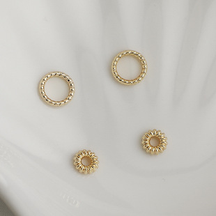 14K����ɫ�黨�]��Ȧ �����A�ܭh����朾��K���� diy�Ʒ���