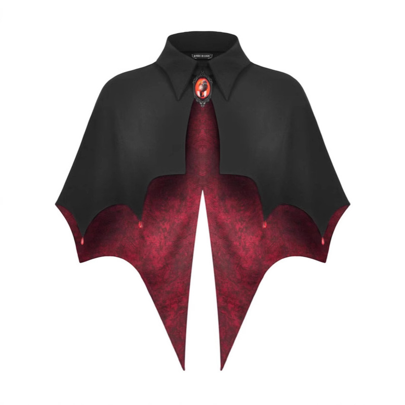 Medieval Vampire Cloak Renaissance Vintage Cape Halloween Stage Show Costume in stock