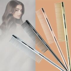ヘアカットコーム、プロ仕様のパーマ・染めチップテールコーム、中短髪コーム、ヘアカットコーム、ピックニードルコーム、スペースアルミパーマ・染めピックコーム