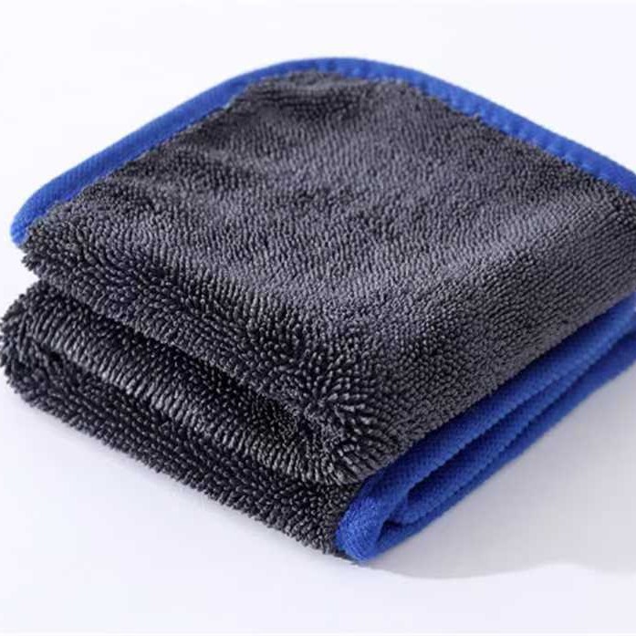 Transfronterizo trenza toalla de limpieza de automóviles toalla de absorción de secado rápido personalizada toalla de lavado de automóviles sin rastro de agua trenza
