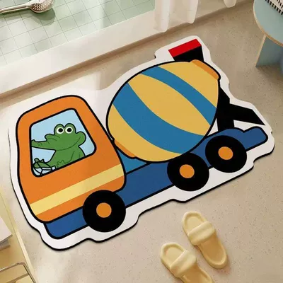 Excavator Toilet Door Door Mat, Avtomobil döşəmə paspasları - dole-cement-truck-cost-effective-4570cm-pack-of-two