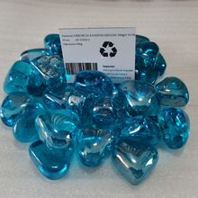 彩色玻璃珠厂家批发火盆火炉装饰用染色玻璃珠鱼缸装饰五彩玻璃石