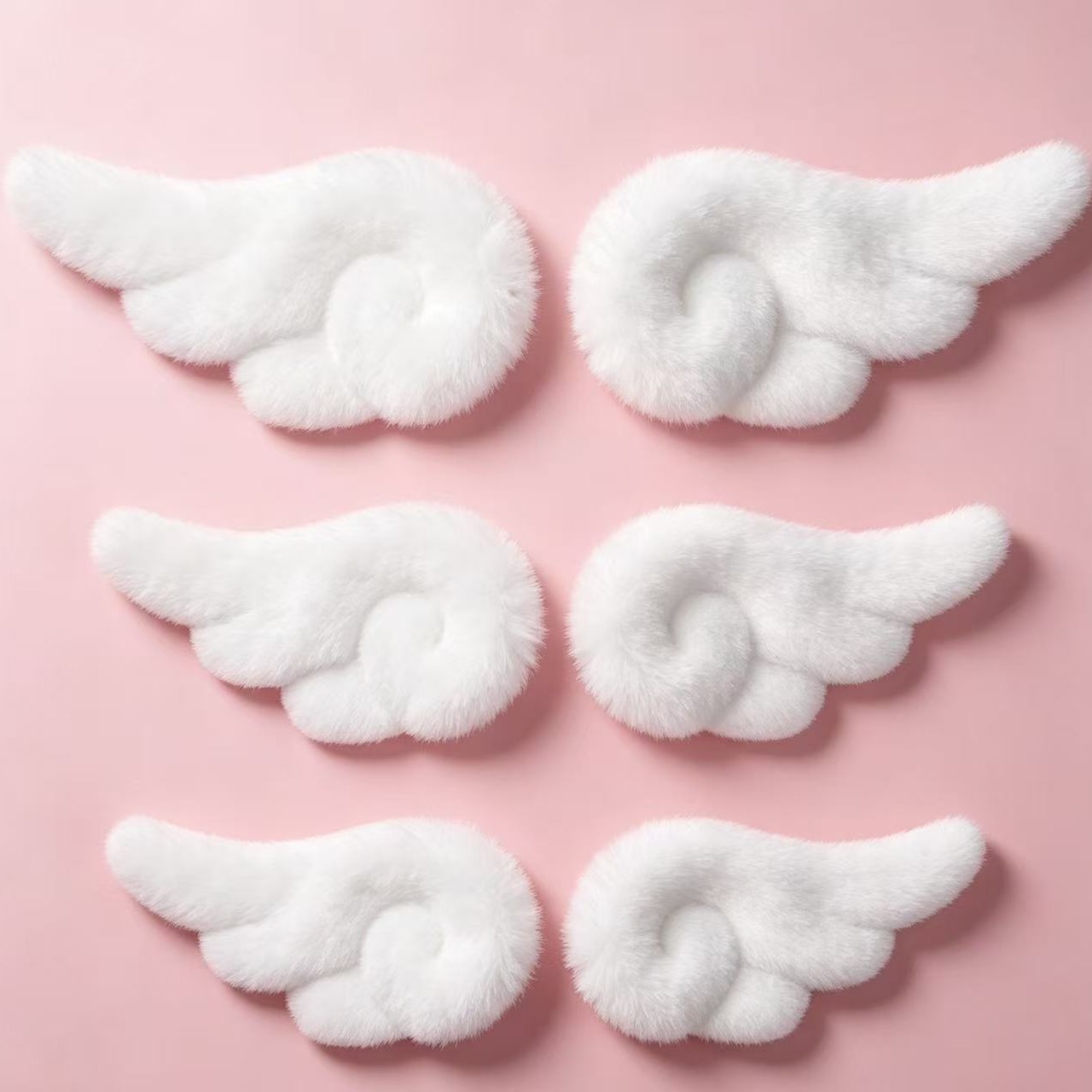 Plush angel wings, children's hats, socks, clothing, toy decorations, DIY accessories, cake topper materials