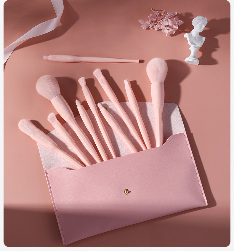 Simple Fashion Candy Color Makeup Brush Set Wholesale Nihaojewelry display picture 4