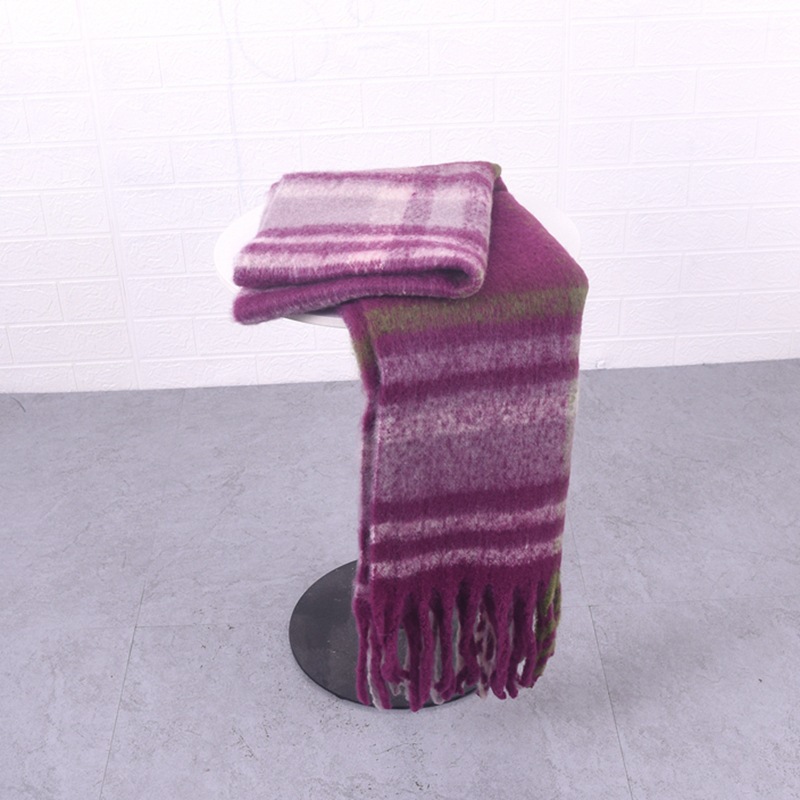 Unisex Simple Style Plaid Imitation Cashmere Scarf display picture 14