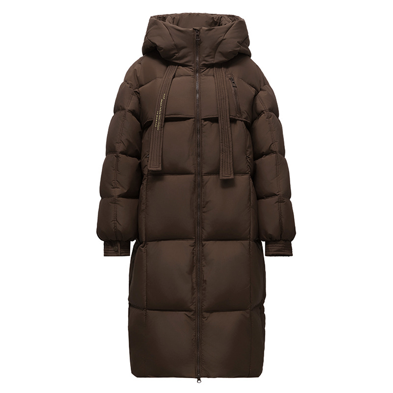 Women's Clothing Women's Thick Down Cotton Coat Long Overcoat Korean Loose Puffer Jacket Winter Warm Hooded Parka With Detachable Hood​_ecoleips.com