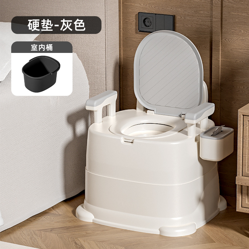 Inodoro móvil para ancianos, inodoro en cuclillas portátil para uso doméstico, inodoro para ancianos, orinal para mujeres embarazadas, sillón para adultos