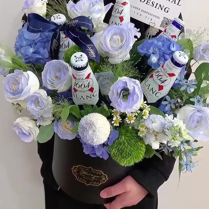 挚爱套二抱抱桶插花桶花艺花束包装盒大小号diy花束礼盒